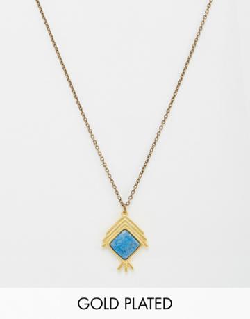 The 2bandits Indian Summer Pendant Necklace - Gold