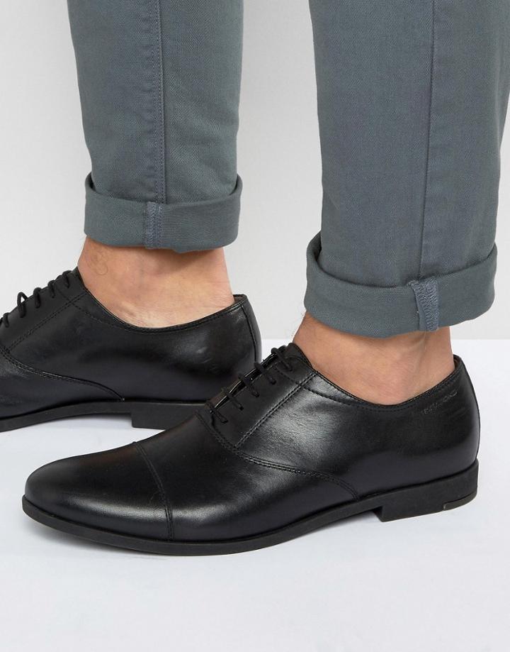 Vagabond Linhope Oxford Toe Cap Shoes - Black