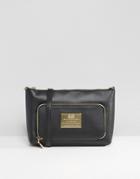 Love Moschino Double Compartment Cross Body Bag - Black