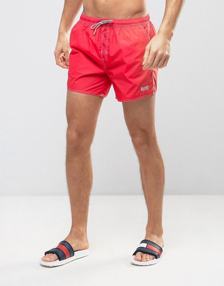 Boss By Hugo Boss Lobster Swim Short In Red - Red