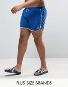 Duke Plus Swim Shorts In Bright Blue - Blue