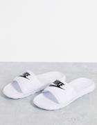 Nike Victori Slides In White
