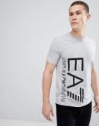 Ea7 Regular Fit Side Logo T-shirt In Gray - Gray