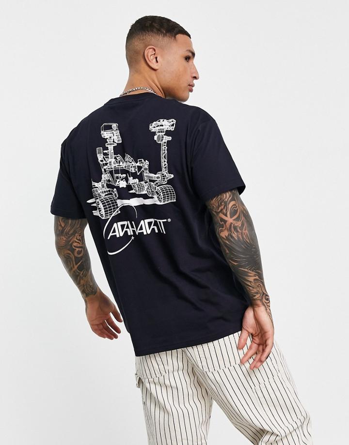 Carhartt Wip Orbit T-shirt In Navy