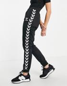 Hummel Classic Taped Track Pants In Black