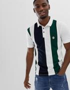Le Breve Striped Polo Shirt - White