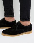 Base London Whitlock Suede Derby Shoes - Black