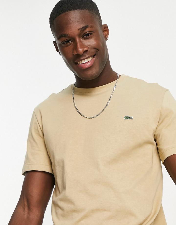 Lacoste Logo T-shirt In Stone-neutral