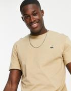 Lacoste Logo T-shirt In Stone-neutral