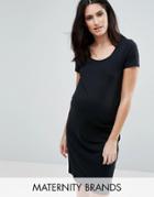 Mama. Licious Organic Short Sleeve Dress - Black