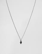 Icon Brand Spear Pendant In Matte Black - Black