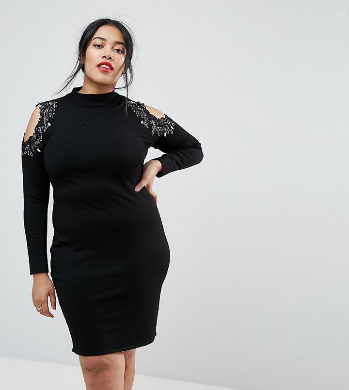 Coast Plus Fallon Knit Dress - Black