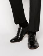 H By Hudson Francis Oxford Brogue Shoes - Black