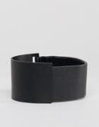 Asos Cuff Bracelet With Magnetic Fastening - Black