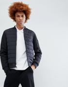 Timberland Insulated Body Nylon Bomber Jacket In Black - Black