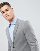 Burton Menswear Slim Blazer In Gray - Gray