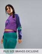 Puma Exclusive To Asos Plus Cutout Sweatshirt - Purple