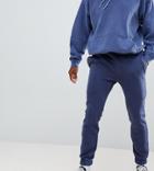 Reclaimed Vintage Inspired Overdye Jogger In Navy - Navy