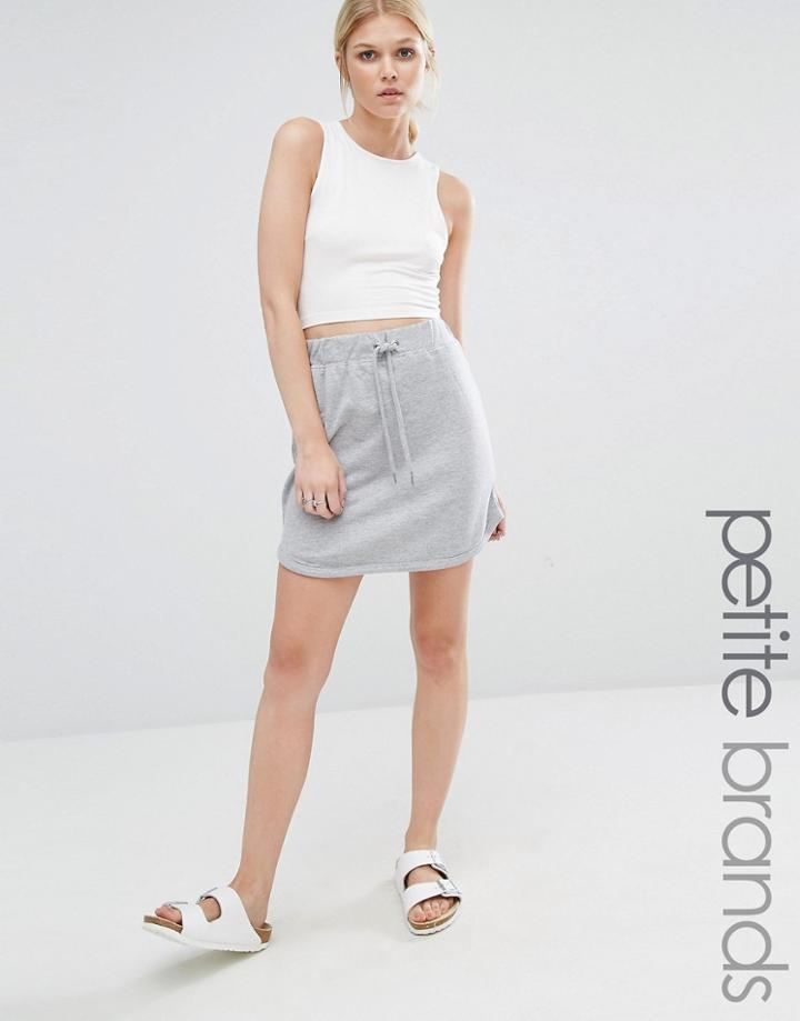 Missguided Petite Exclusive Skirt Co-ord - Gray