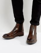Base London Dalton Leather Chelsea Boots - Brown