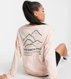 The North Face Peaks Long Sleeve T-shirt In Pink Exclusive At Asos