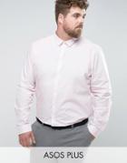 Asos Plus Regular Fit Shirt In Pink - Pink