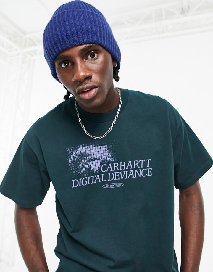Carhartt Wip Digital Deviance T-shirt In Green