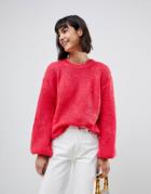 B.young Balloon Sleeve Sweater - Pink