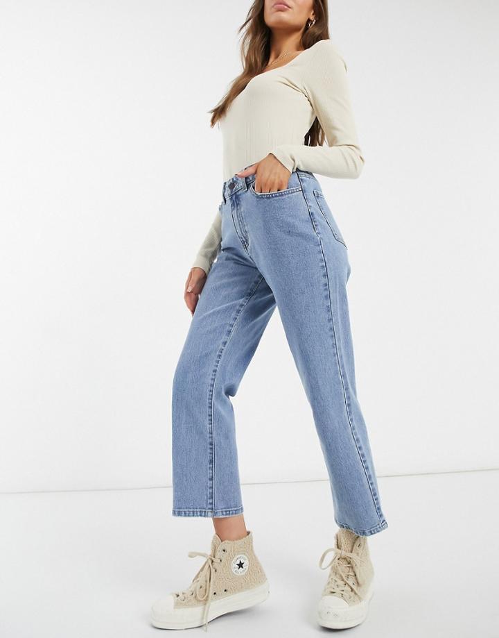 Object Moji Straight Leg Jean In Blue-blues