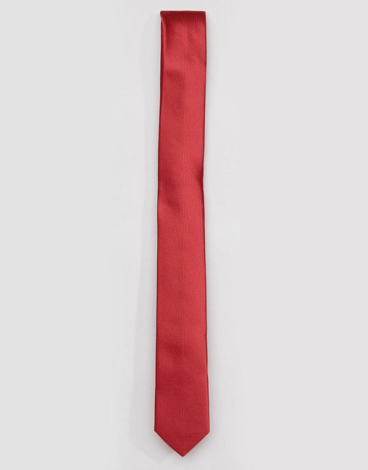 Devils Advocate Sherry Plain Tie - Red