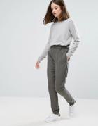Only Frill High Waisted Pants - Gray
