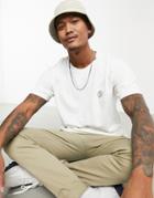 Nudie Jeans Co Uno Circle Logo T-shirt In White
