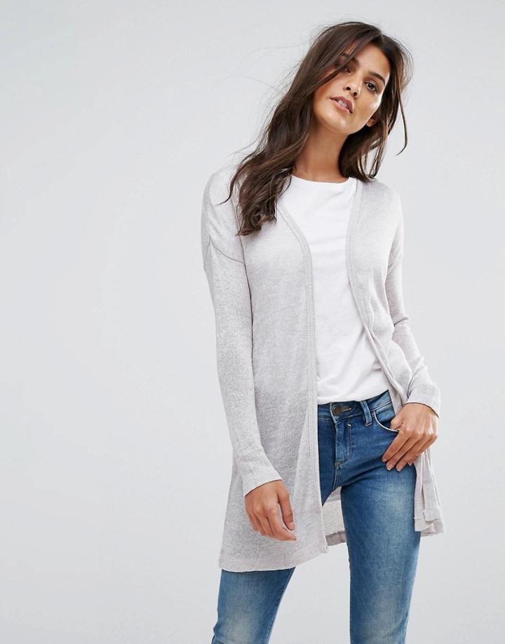 Vero Moda Long Cardigan - Gray