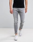 Wrangler Bryson Skinny Jeans X - Gray Wash - Gray