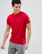 Hollister Crew Neck T-shirt Seagull Logo In Jester Red - Red