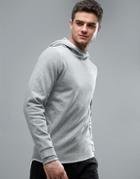 Jack & Jones Tech Hoodie With Raised Neck Detail - Gray