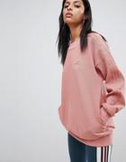 Adidas Originals Sweatshirt In Raw Pink - Pink