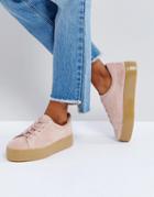Asos Day Light Suede Lace Up Sneakers - Pink