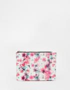 Asos Metallic Floral Zip Top Coin Purse - Multi