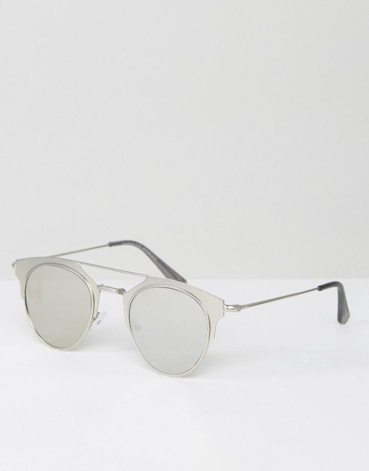 Mango Brow Bar Mirrored Sunglasses - Multi