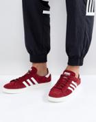 Adidas Originals Campus Sneakers In Red Bz0087 - Red