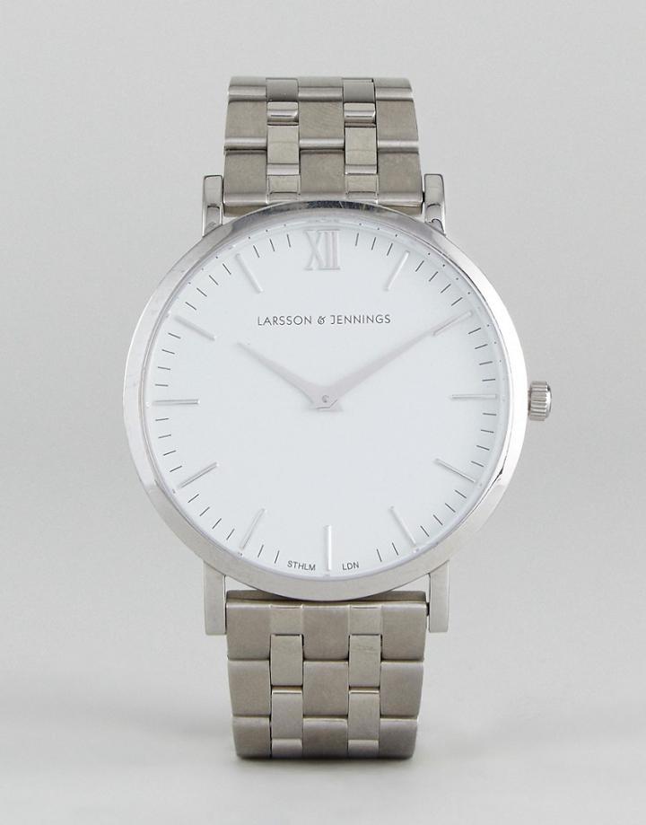 Larsson & Jennings Lgn40 Vasa Bracelet Watch In Silver - Silver