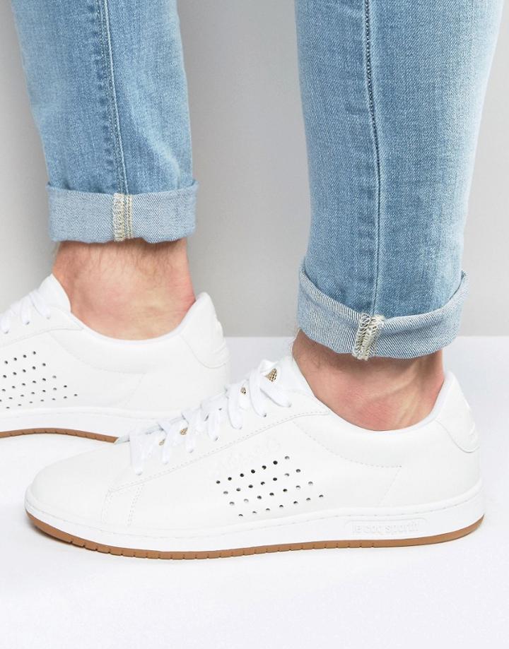 Le Coq Sportif Arthur Ashe Gum Sneakers In White 1620957 - White