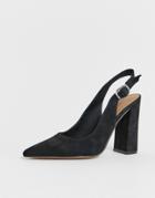 Asos Design Penley Slingback High Heels In Black - Black