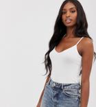 Asos Design Tall Ultimate Cami With V-neck In White - White