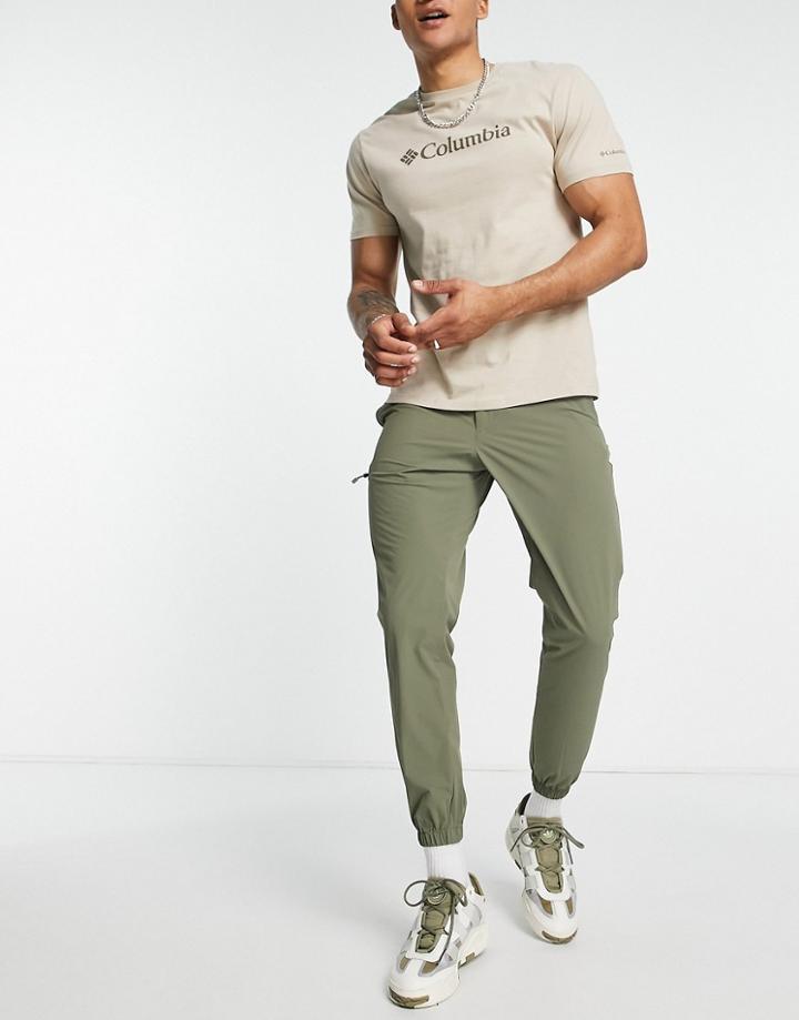 Columbia Maxtrail Lightweight Woven Sweatpants In Green