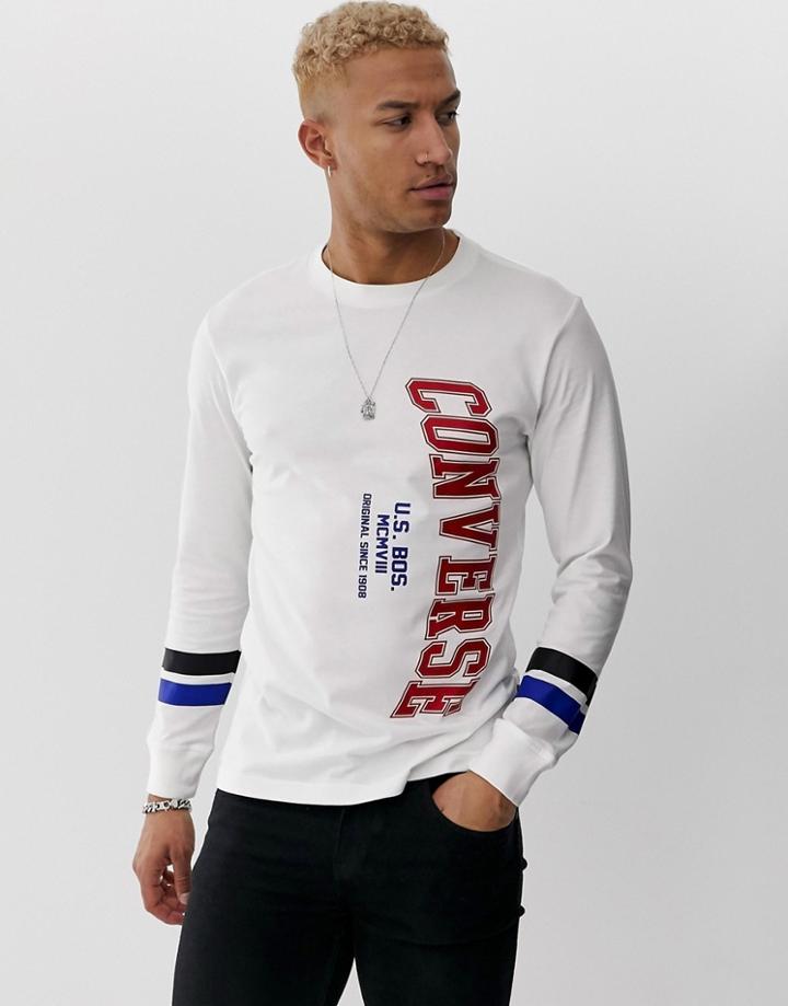 Converse Collegiate Long Sleeve Top-white