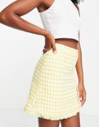 Unique21 Tweed Mini Skirt In Yellow - Part Of A Set