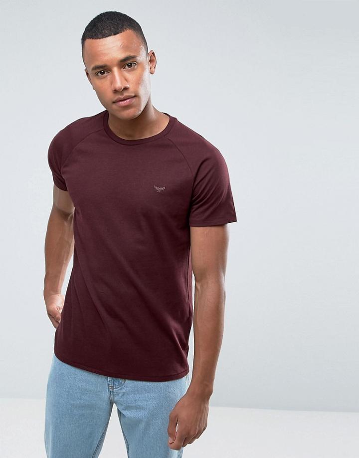 Threadbare Marl T-shirt - Red