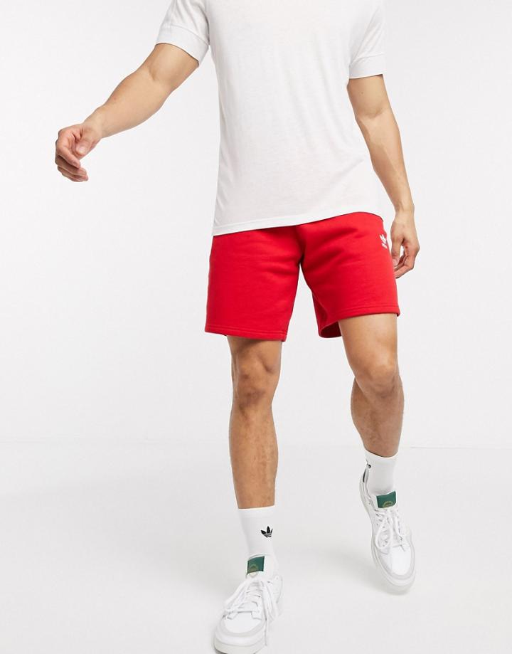 Adidas Originals Essentials Shorts In Red
